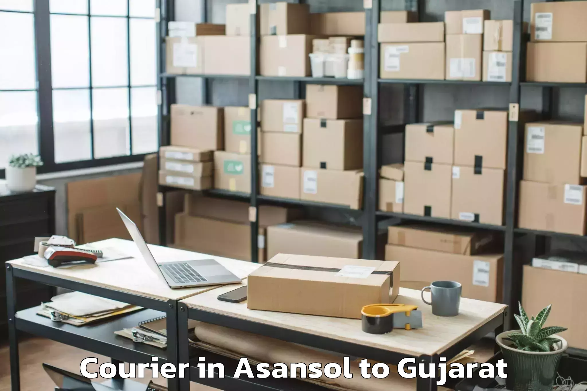 Book Asansol to Nadiad Courier